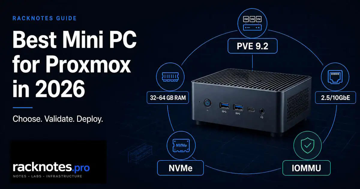 Best mini PC for Proxmox 2026 — decision framework and real homelab picks