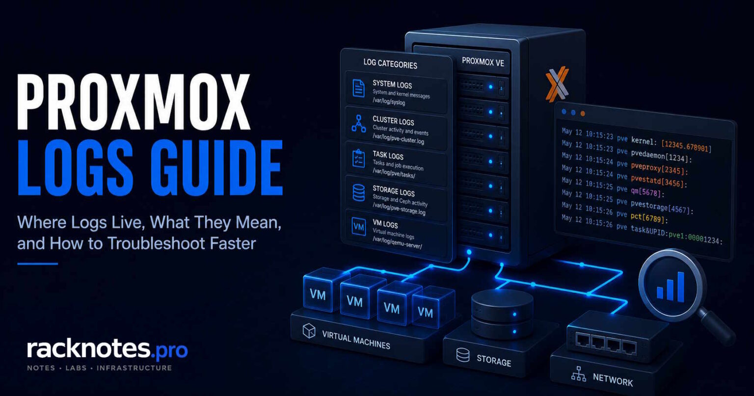 Proxmox Logs Explained: Where to Look When Something Breaks (2026)