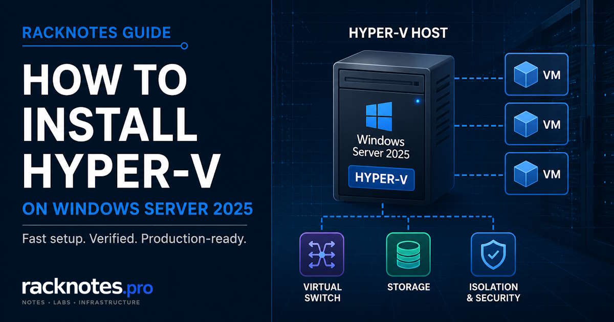 Install Hyper-V on Windows Server 2025 - featured image