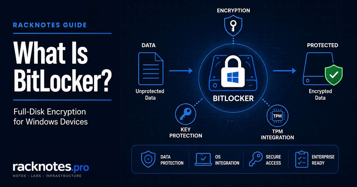 What is BitLocker Windows drive encryption illustration