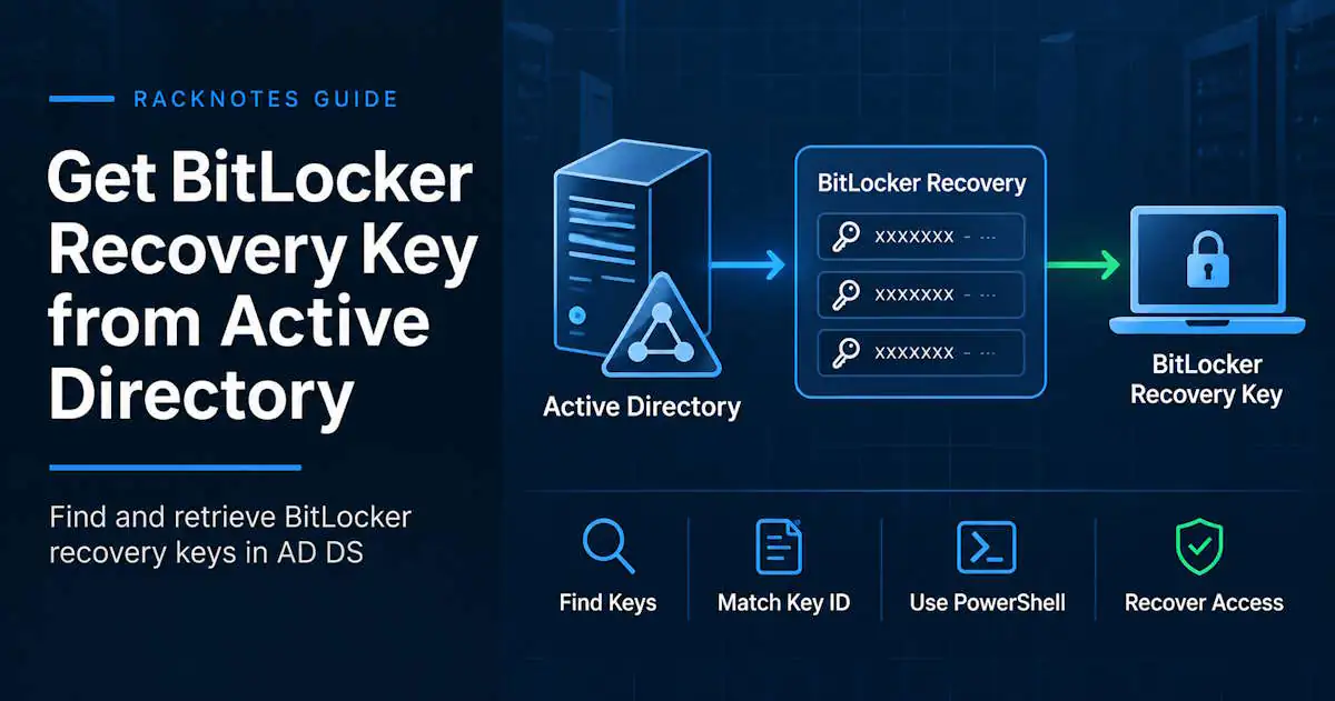 How to find a BitLocker recovery key in Active Directory using the Recovery tab